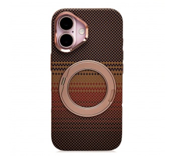 Чехол-накладка Luxo Creative PC с подставкой для "Apple iPhone 16" (LF113) (brown) (245239)#2165736
