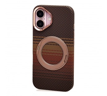Чехол-накладка Luxo Creative PC с подставкой для "Apple iPhone 16" (LF113) (brown) (245239)#2165737