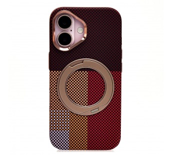 Чехол-накладка Luxo Creative PC с подставкой для "Apple iPhone 16" (LF150) (brown) (245248)#2165738