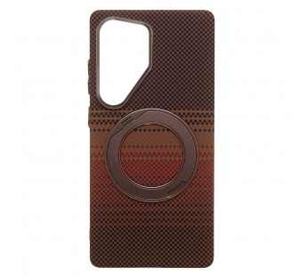 Чехол-накладка Luxo Creative PC с подставкой для "Samsung Galaxy S25 Ultra" (LF113) (brown) (245245)#2165754