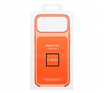 Чехол-накладка PC Clear Case SafeMag 1:1 для "Apple iPhone 17 Pro/18 Pro" (orange) (245399)#2165142