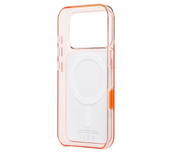Чехол-накладка PC Clear Case SafeMag 1:1 для "Apple iPhone 17 Pro/18 Pro" (orange) (245399)#2165140