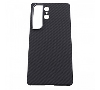 Задняя накладка для Samsung SM-S948 Galaxy S26 Ultra (ультратонкая,противоударная, кевларовая, защита от отпечатков пальцев), черная(Keivlar) (Full Case) KZDOO#2164358