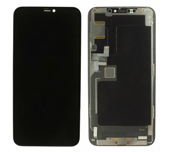 Дисплей для iPhone 11 Pro Max + тачскрин + рамка (черный), SOFTOLED JK (шлейф IC)#2166972