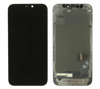 Дисплей для iPhone 12 mini + тачскрин + рамка (черный), LTPS JCID(шлейф IC)#2166959