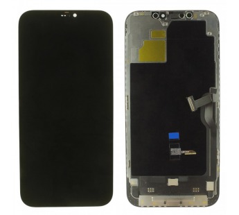 Дисплей для iPhone 12 Pro Max + тачскрин + рамка (черный), SOFTOLED JK (шлейф IC)#2166958