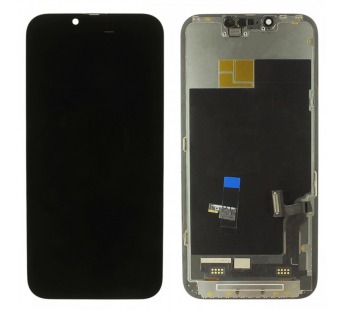 Дисплей для iPhone 13 + тачскрин + рамка (черный), SOFT OLED JK(шлейф IC)#2166953
