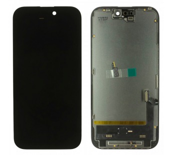 Дисплей для iPhone 15 + тачскрин + рамка (черный), SOFT OLED JCID(шлейф IC)#2166923