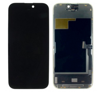 Дисплей для iPhone 15 Pro + тачскрин + рамка (черный), SOFT OLEDJCID (Diagnosable Screen, без ошибки) 120Hz#2166922