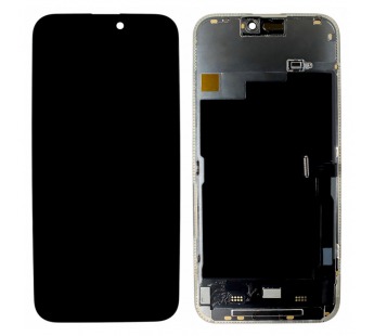 Дисплей для iPhone 15 Pro Max + тачскрин + рамка (черный), SOFTOLED JCID (Diagnosable Screen, без ошибки) 120Hz#2166919