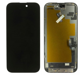 Дисплей для iPhone 16 + тачскрин + рамка (черный), SOFT OLED JCID(шлейф IC)#2166916