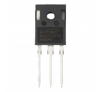 Биполярные транзисторы (IGBT) maspower MSG20T65FQC (TO-247)Биполярный транзистор IGBT 650В 20А#2166259