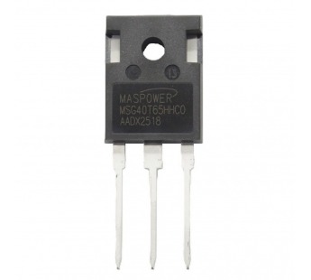 Биполярные транзисторы (IGBT) maspower MSG40T65HHC0 (TO-247)Биполярный транзистор IGBT 650В 40А#2166253