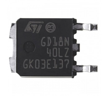 Биполярные транзисторы (IGBT) STM STGD18N40LZT4 (D-PAK)Биполярный транзистор IGBT 390В 30А#2166270
