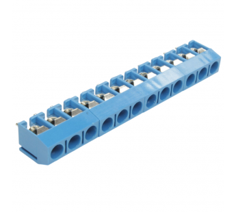 Винтовые клеммники KAIFENG KF301V-5.0-12P-1B (Синий) Винтовойклеммник на плату 12 конт. шаг 5мм 250В 17,5А#2170925