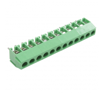 Винтовые клеммники KAIFENG KF350V-3.50-12P-1G (Зеленый) Винтовойклеммник на плату 12 конт. шаг 3,5мм 130В 10А#2170953
