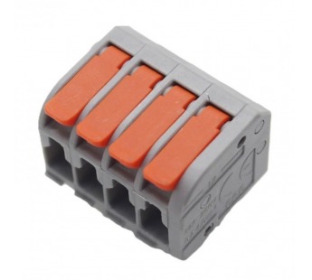 Зажимные клеммники NONAME PCT-114D Клемма зажимная 250В 32А0,2-4 кв.мм на плату (оранжевый)#2171591