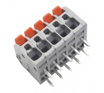 Зажимные клеммники NONAME PCT-115D Клемма зажимная 250В 32А0,2-4 кв.мм на плату (оранжевый)#2171549