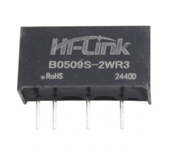 Модули питания Hi-Link B0509S-2WR3 Модуль DC-DC преобразователь сгальванической развязкой Uвх=5В Uвых=9В Pвых=2Вт#2165575