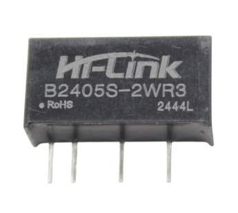 Модули питания Hi-Link B2405S-2WR3 Модуль DC-DC преобразователь сгальванической развязкой Uвх=24В Uвых=5В Pвых=2Вт#2165570