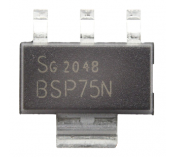 Полевые транзисторы INFINEON BSP75NHUMA1 (SOT-223)Интеллектуальный ключ N-MOSFET 60В 0,7А#2167195