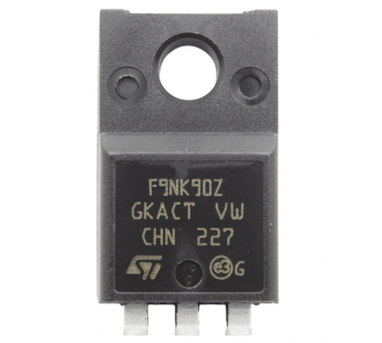 Полевые транзисторы STM STF9NK90Z (TO-220FP) Полевой транзисторN-MOSFET 900В 8А#2169277