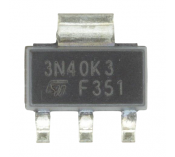 Полевые транзисторы STM STN3N40K3 (SOT-223) Полевой транзисторN-MOSFET 400В 1,8А#2169245