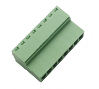 Разъемные клеммники KAIFENG KF12EKR-3.81-08P-1G (Зеленый)Разъемный клеммник на кабель 8 конт. шаг 3,81мм 250В 7А#2169463