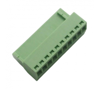 Разъемные клеммники KAIFENG KF12EY-2.54-10P-1G (Зеленый)Разъемный клеммник на кабель 10 конт. шаг 2,54мм 130В 10А#2169455