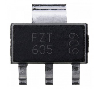 Биполярные транзисторы DIODES FZT605 (SOT-223) ТранзисторДарлингтона NPN 120В 1,5А#2166293