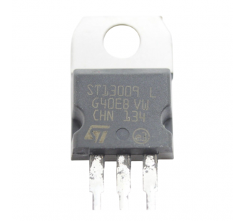 Биполярные транзисторы STM ST13009L (TO-220) Биполярный транзисторNPN 400В 12А#2170117