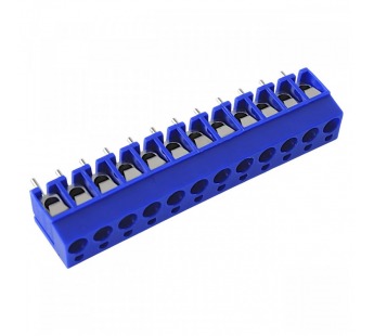 Винтовые клеммники KAIFENG KF300V-5.0-12P-1B (Синий) Винтовойклеммник на плату 12 конт. шаг 5мм 250В 24А#2170941