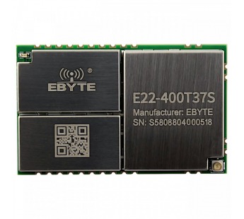 Модули беспроводные, радио EBYTE Модуль E22-400T37S цифровоготрансивера LoRa с UART интерфейсом F=410-493МГц U=5-12В 37dBmIPEX-J (5Вт)#2165329