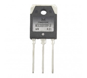 Биполярные транзисторы (IGBT) maspower MSG30D120FLB (TO-3P)Биполярный транзистор IGBT 1200В 30А#2166257