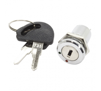 Переключатель замок DAIER K16-101 Переключатель замок на панельON-OFF SPST 250В 2А (16мм)#2166122