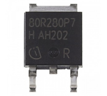 Полевые транзисторы INFINEON IPD80R280P7 (PG-TO252-3) Полевойтранзистор N-MOSFET 800В 17А#2167180