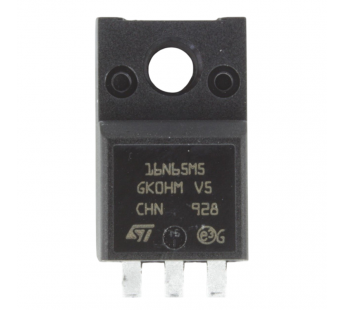 Полевые транзисторы STM STF16N65M5 (TO-220FP) Полевой транзисторN-MOSFET 710В 12А#2169274