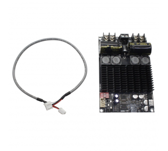 Модули аудио Wuzhi Audio TPA3221DDV Модуль ZK-2001 УНЧ D-класса2x100Вт 4 Ом(1x200Вт 2 Ом) Uпит=10-30В, пассивное охлаждение#2165306