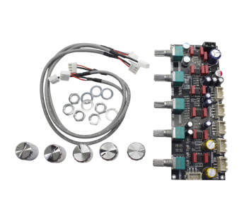 Модули аудио Wuzhi Audio JRC2068Dx6 Модуль ZK-PRO1 3-х канальногорегулятора громкости/НЧ/ВЧ Uпит=12-30В (R+L+Subwoofer)#2165314