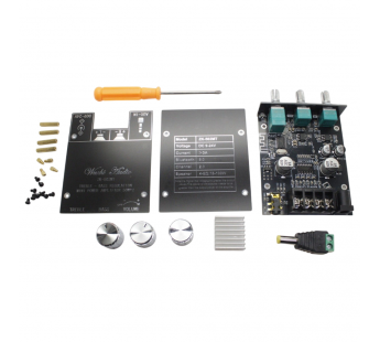 Модули аудио Wuzhi Audio PA50W*2+AS24BP0P024-25A4 МодульZK-502MT УНЧ D-класса 2x50Вт 4 Ом Uпит=9-24В, MP3 с приемникомBluetooth 5.0, AUX и регулировкой громкости/тембра#2165313