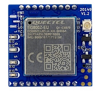 Модули беспроводные, радио EBYTE EG800Z-EU МодульE840-TTL(EC05-DNE)-V2 беспроводной 4G на плате с разъемом microSIMUвх=4,5-18В#2165304