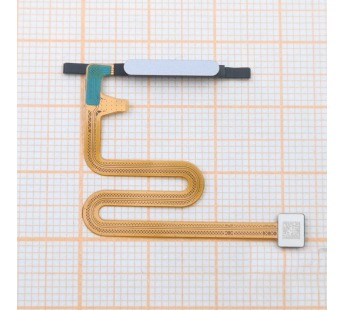 Шлейф для Samsung A145P Galaxy A14 4G (2023) + сканер отпечаткапальца (серебро), ориг#2167059