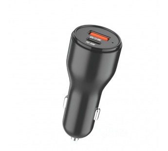 Автомобильный адаптер питания DEESPI ES31 QC3.0 22.5W + PD30W 55W (черный)#2167048