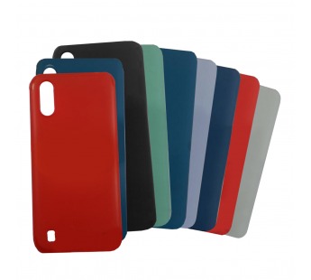 Задняя накладка для Samsung A01/A015F/M01/M015F Galaxy A01/M01(2019) (силикон, пурпурная), ориг#2166034