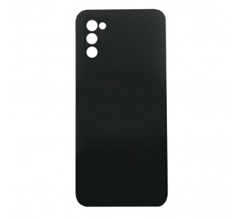 Задняя накладка для Samsung A03s/A037 Galaxy A03s (2021) (силикон, сзащитой камеры, черная (Full Case)), ориг#2166023