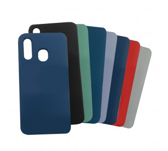 Задняя накладка для Samsung A40/A405 Galaxy A40 (2019) (силикон,черная), ориг#2166049