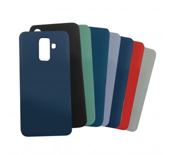 Задняя накладка для Samsung A6 Plus/A605F Galaxy A6 Plus (2018)(силикон, розовая), ориг#2166344