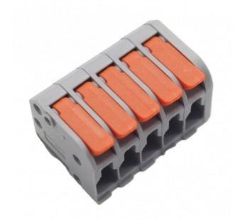 Зажимные клеммники NONAME PCT-115 Клемма зажимная 250В 32А0,2-4 кв.мм (оранжевый)#2171590