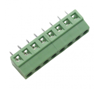 Разъемные клеммники KAIFENG KF124-3.81-08P-1G (Зеленый) Винтовойклеммник на плату 8 конт. шаг 3,81мм 130В 10А#2169435