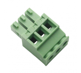 Разъемные клеммники KAIFENG KF12EKA-3.81-03P-1G (Зеленый)Разъемный клеммник на кабель угловой 3 конт. шаг 3,81мм 250В 7А#2169431